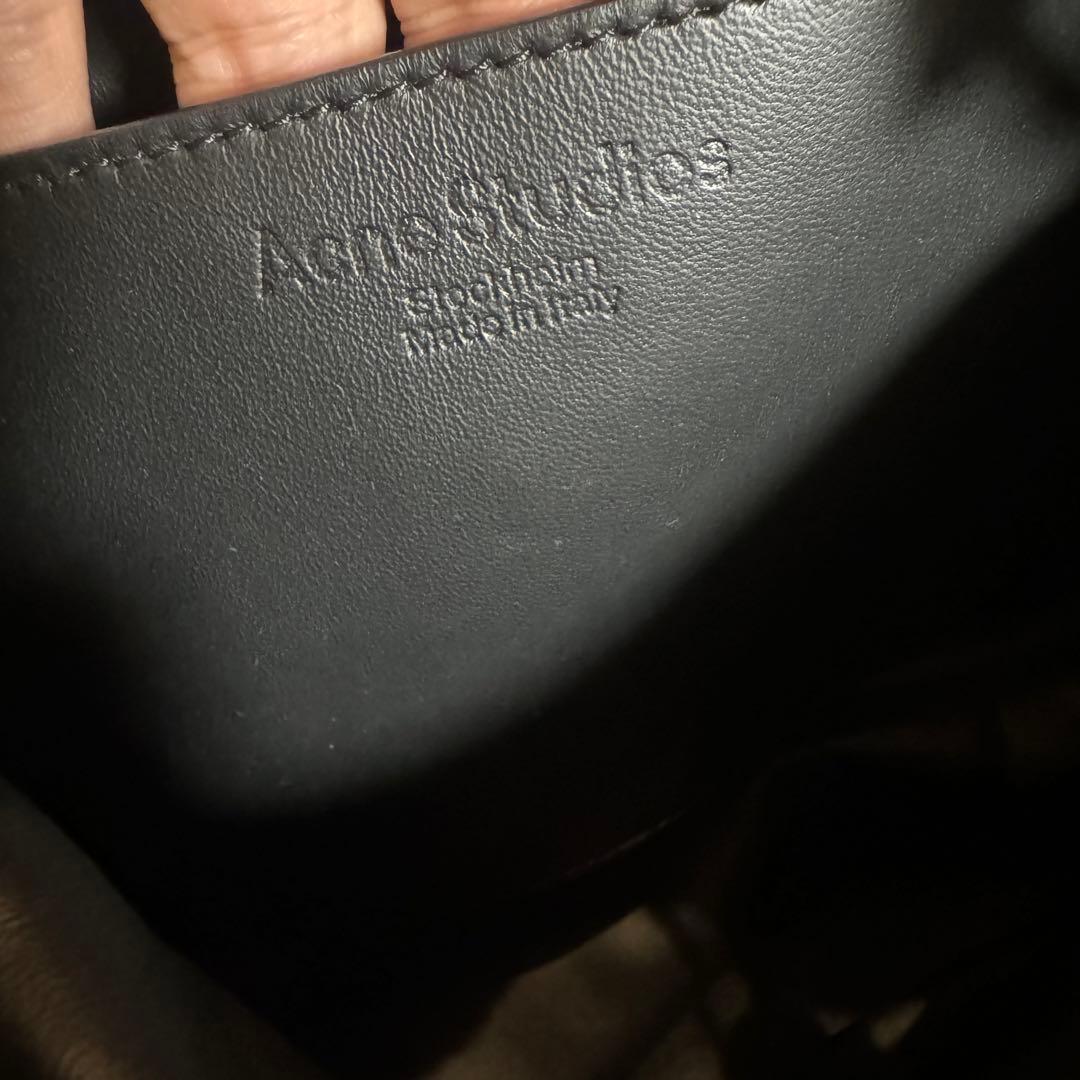 Acne Studios 23SS メンズライン デニムレザーショルダーバッグ