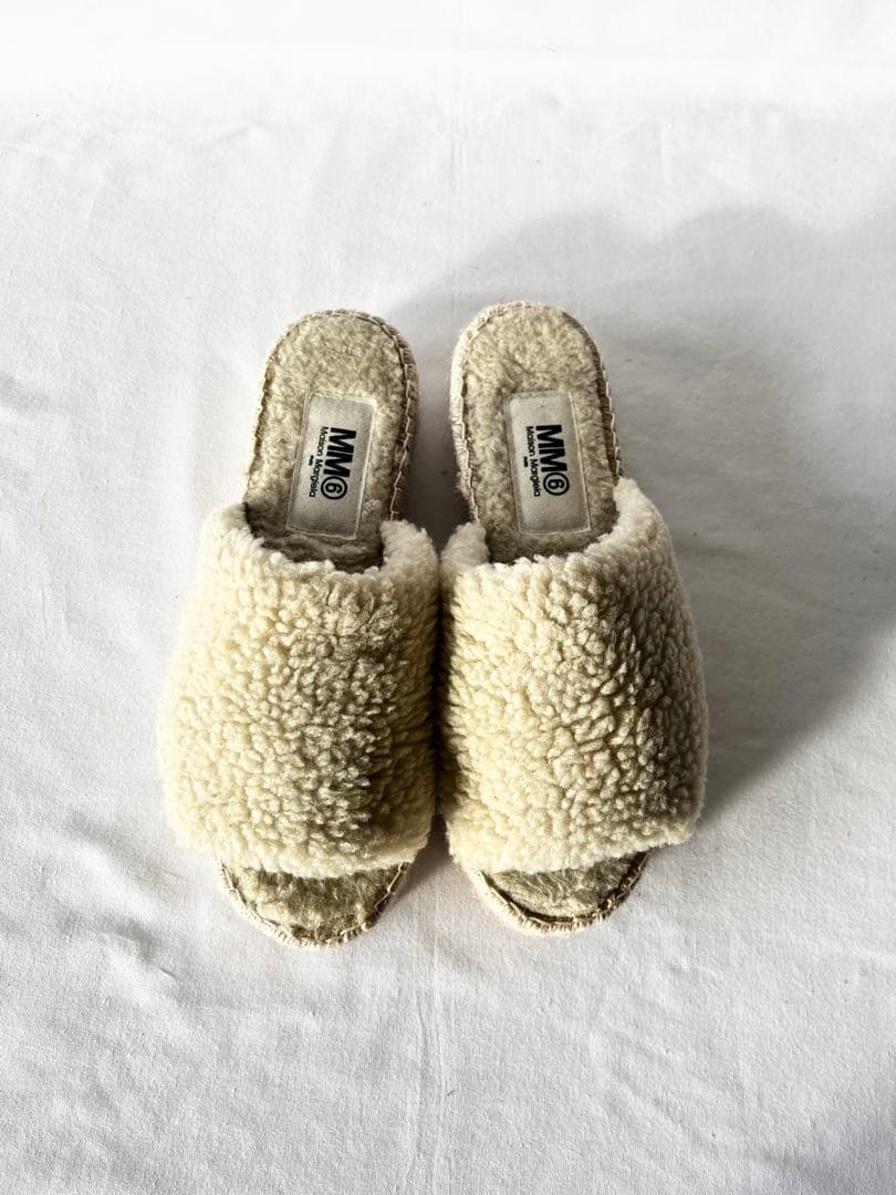 【未使用】MM6 MaisonMargiela マルジェラ ボアサンダル