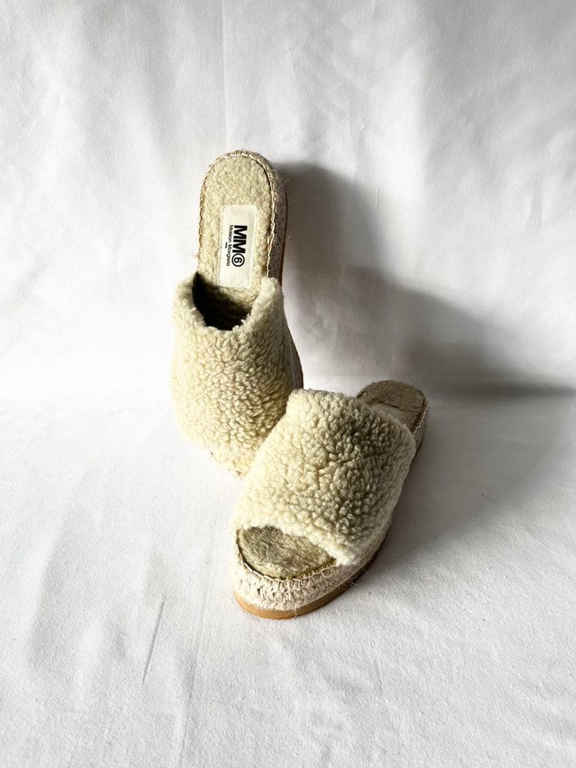 【未使用】MM6 MaisonMargiela マルジェラ ボアサンダル