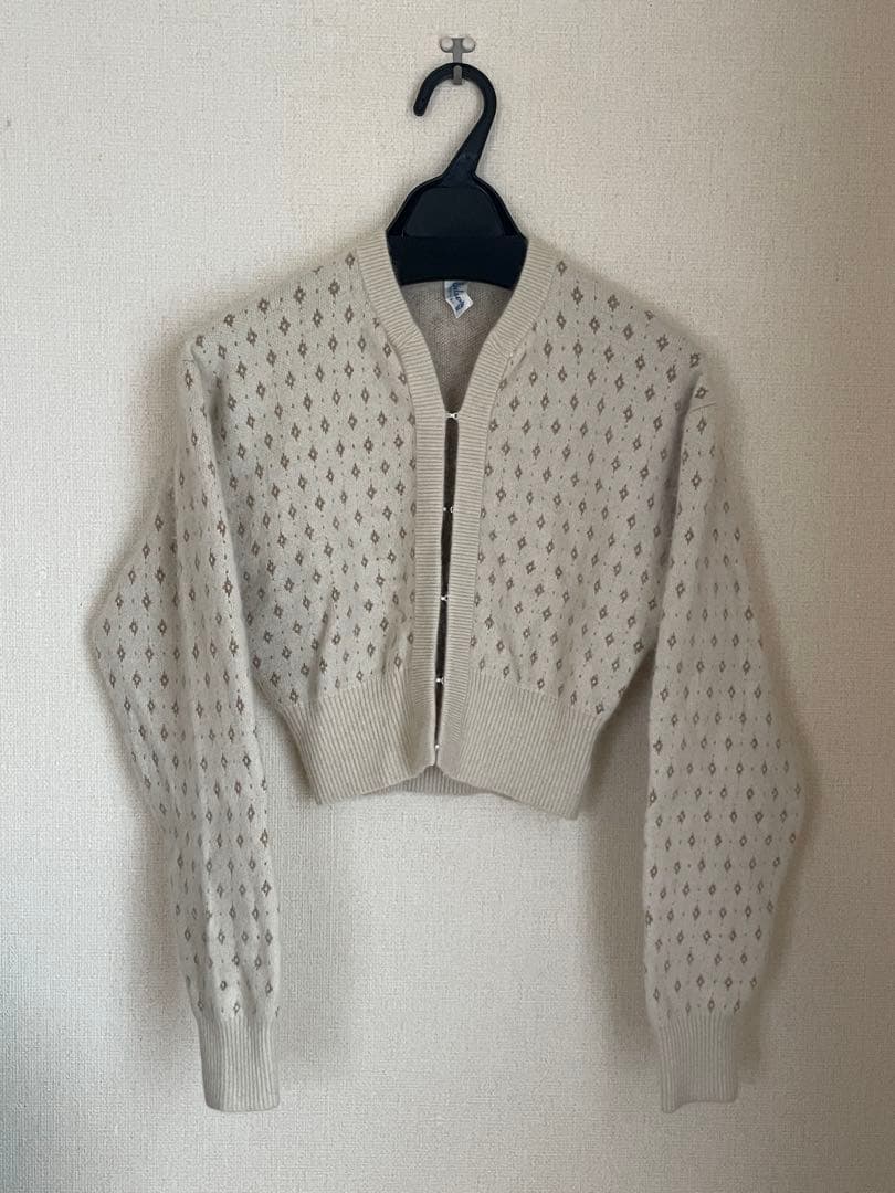 petite LULU ラメジャガードカーディガン