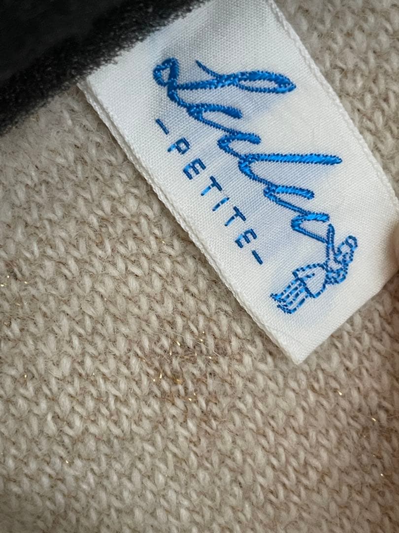 petite LULU ラメジャガードカーディガン