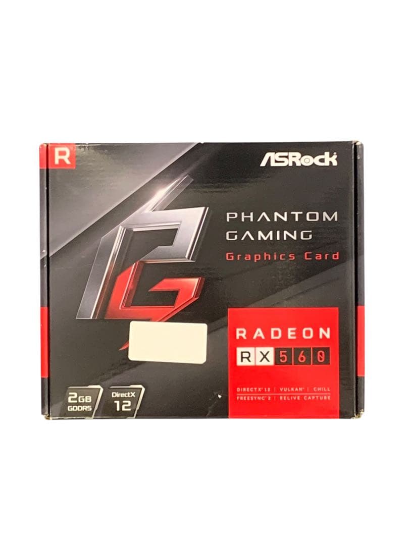 【開封・未使用】ASRock ビデオカード Radeon RX560 2G