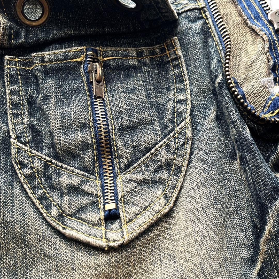 ジャケット・アウター grunge gimmick denim fade jacket Y2K 00s