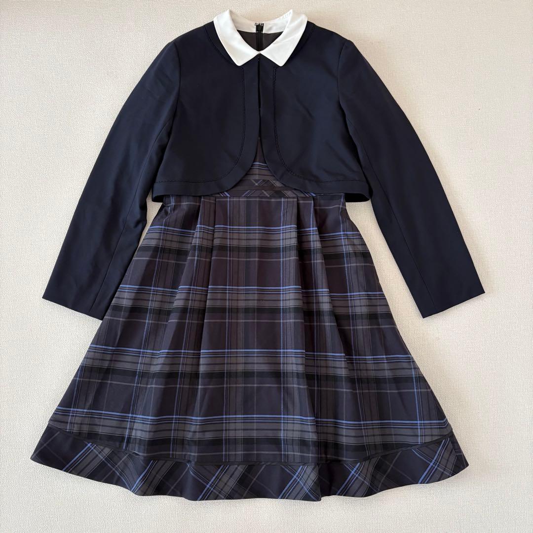 【美品】定価4.95万 ポンポネットジュニア フォーマルアンサンブル L