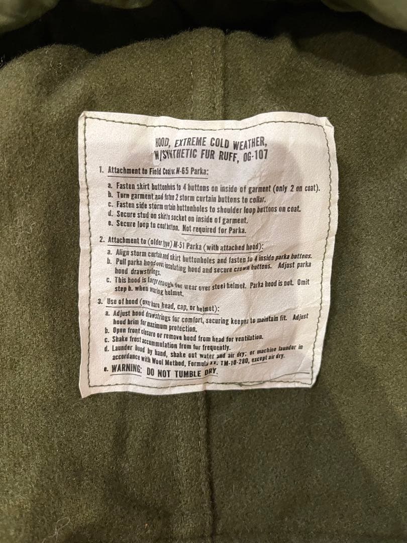 M-65 フィッシュテールパーカ 美品 Sサイズ 78年