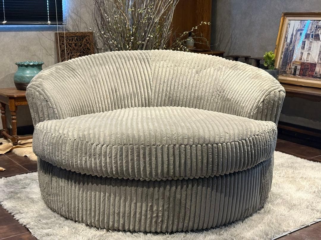 Ashley アシュリー 2人掛けソファ　コーデュロイ調ソファ　アメリカ