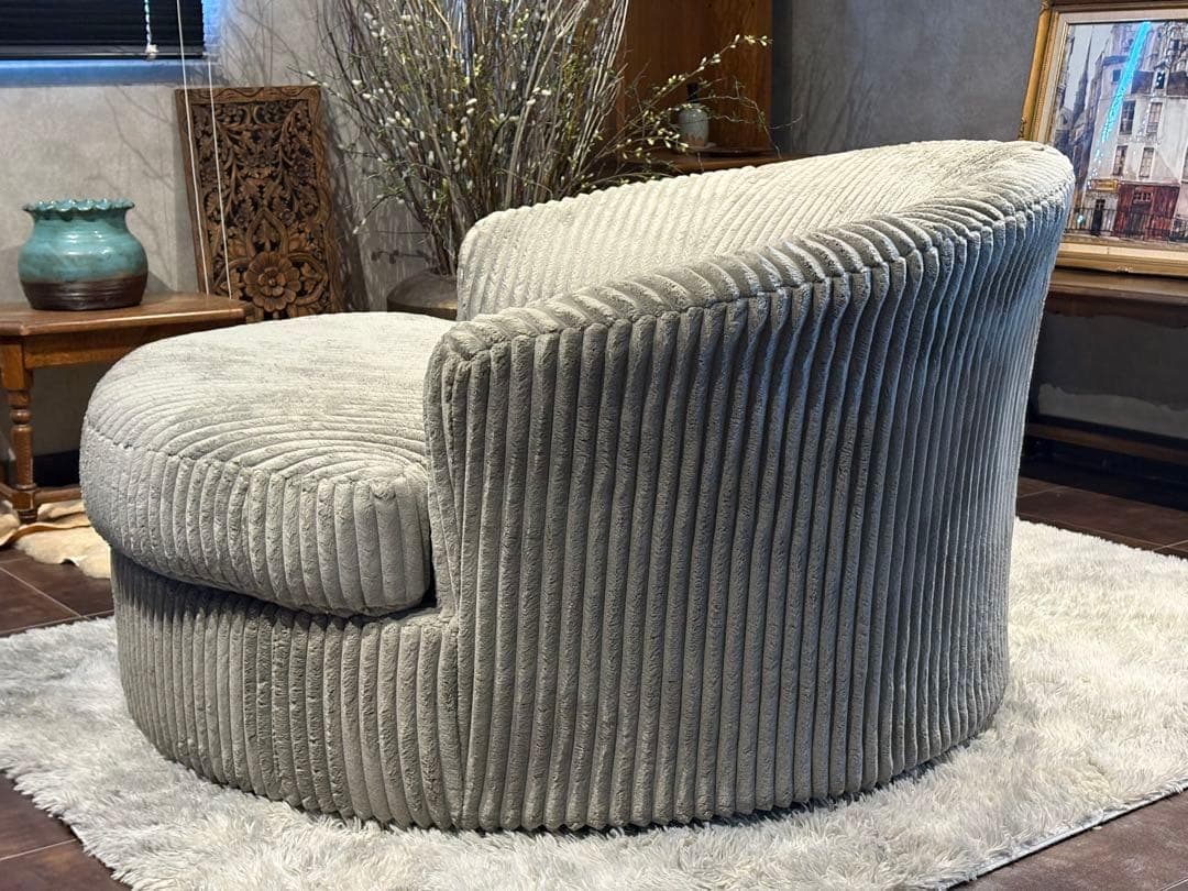 Ashley アシュリー 2人掛けソファ　コーデュロイ調ソファ　アメリカ