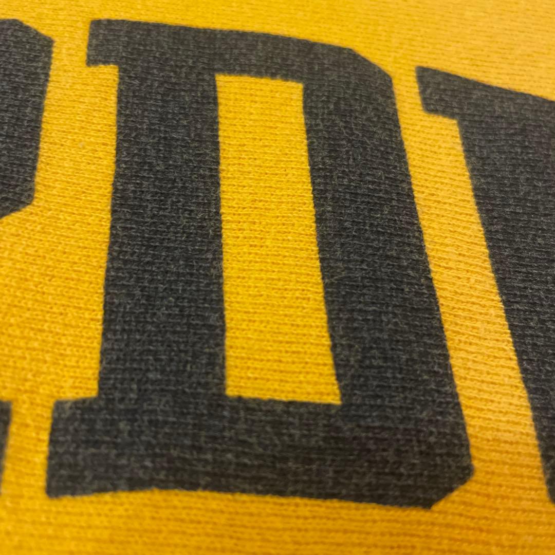 ま*こ様 黒染み込み マスタードイエロー チャンピオン リバースウィーブ