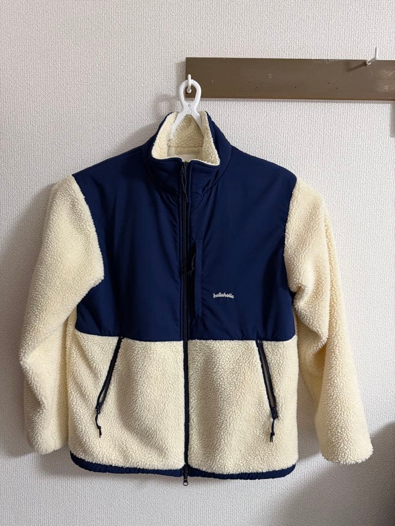 ballaholic フリースジャケット L ネイビー/クリーム