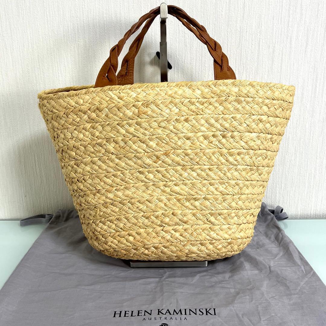 【良品】ヘレンカミンスキー Marhianna S ラフィア トートバッグ
