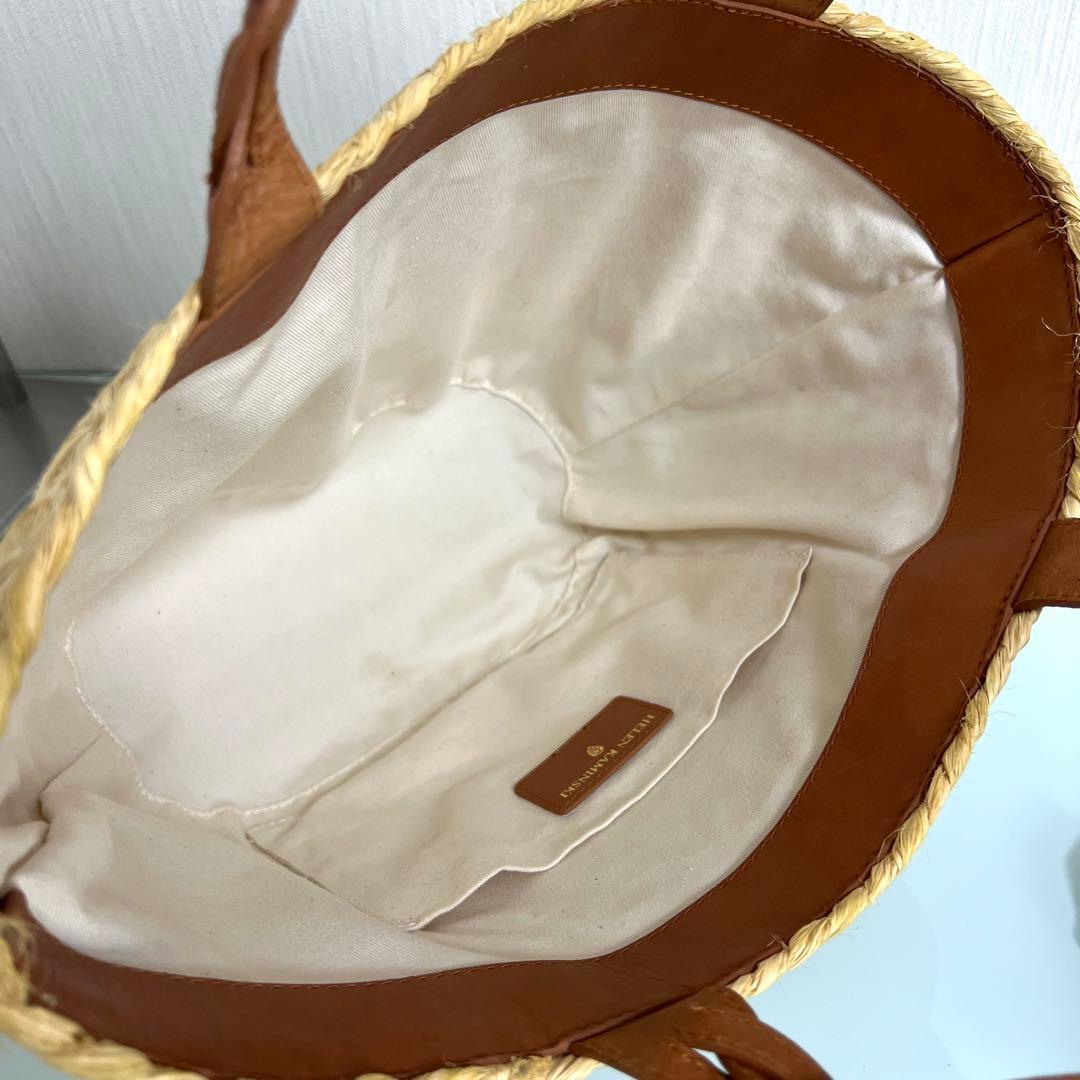 【良品】ヘレンカミンスキー Marhianna S ラフィア トートバッグ