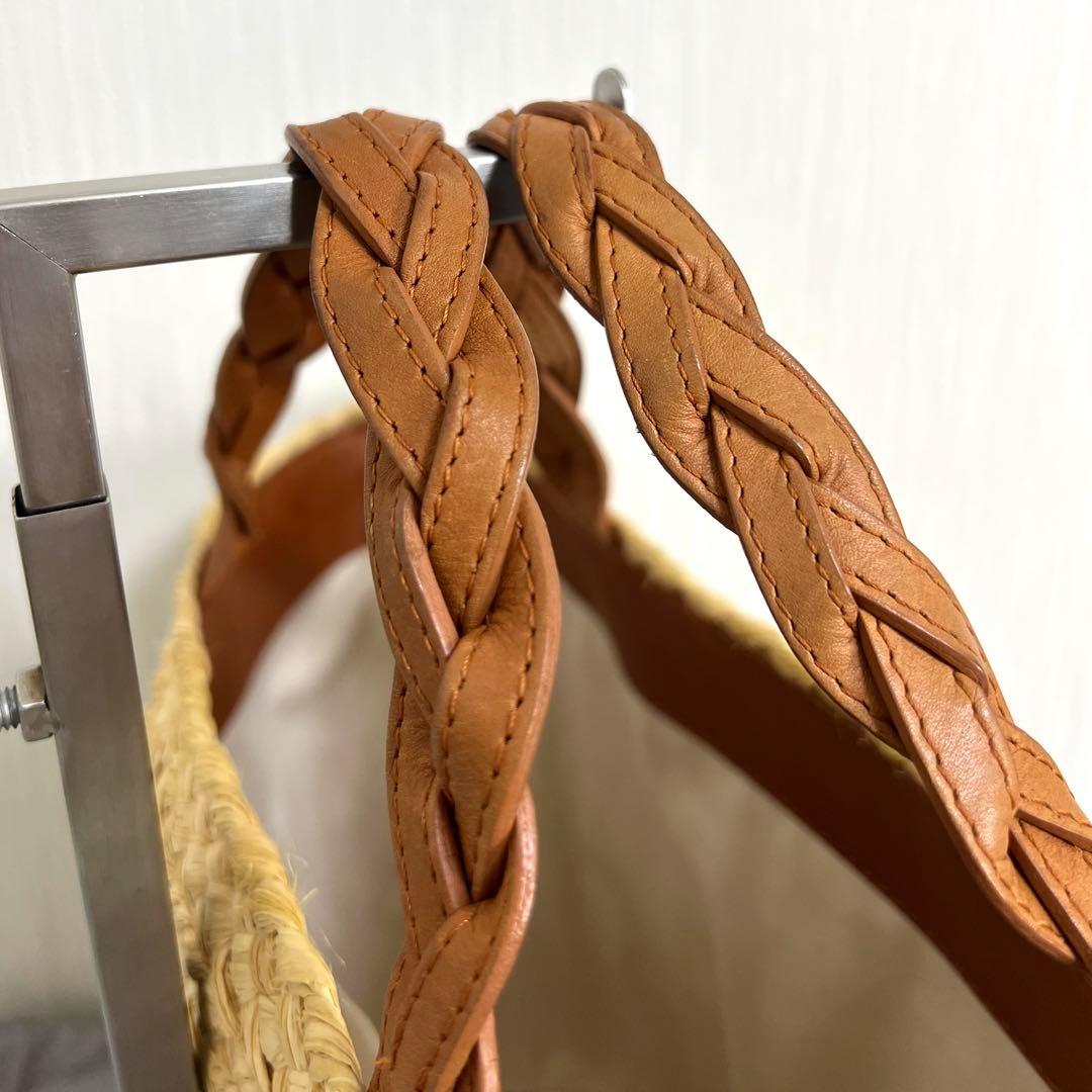 【良品】ヘレンカミンスキー Marhianna S ラフィア トートバッグ