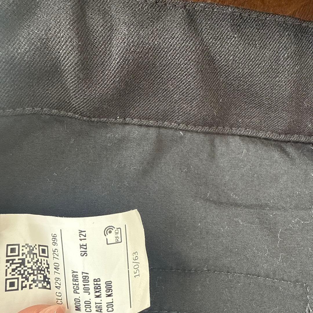 DIESEL ディーゼル　キッズ　スーツ 黒/デニム　卒業式　12y ジャケット