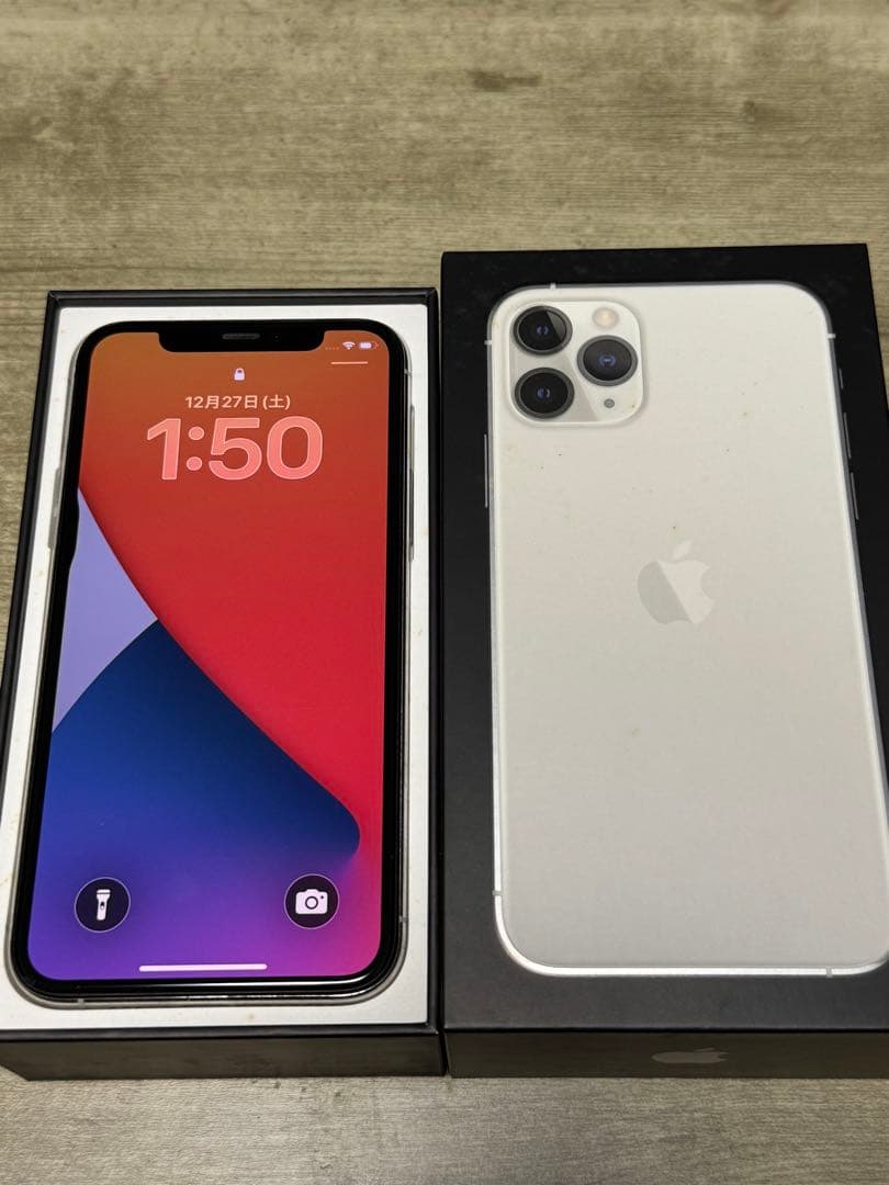 【美品】新品ガラスフィルム付きApple iPhone 11 Pro シルバー