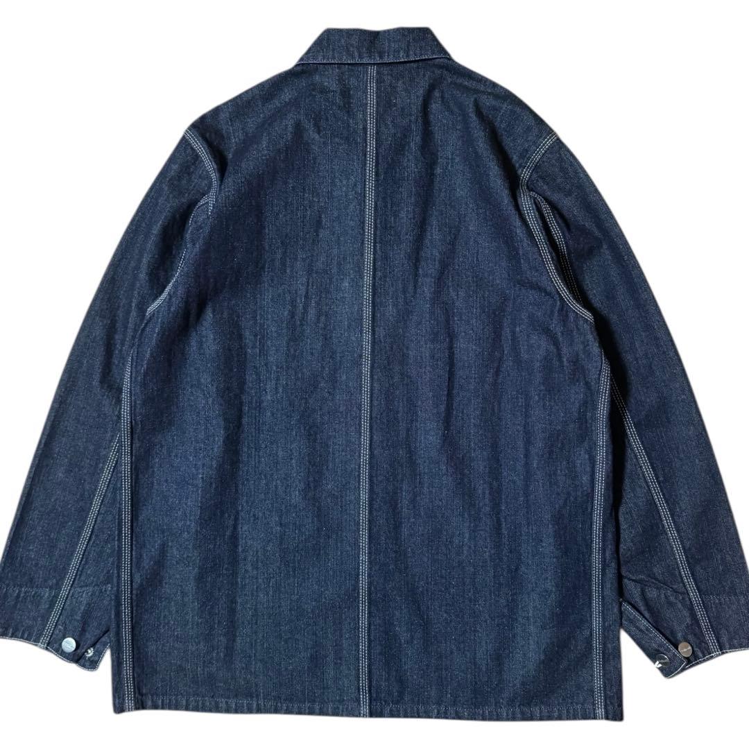 美品 濃紺 Carhartt デニムカバーオール Lサイズ