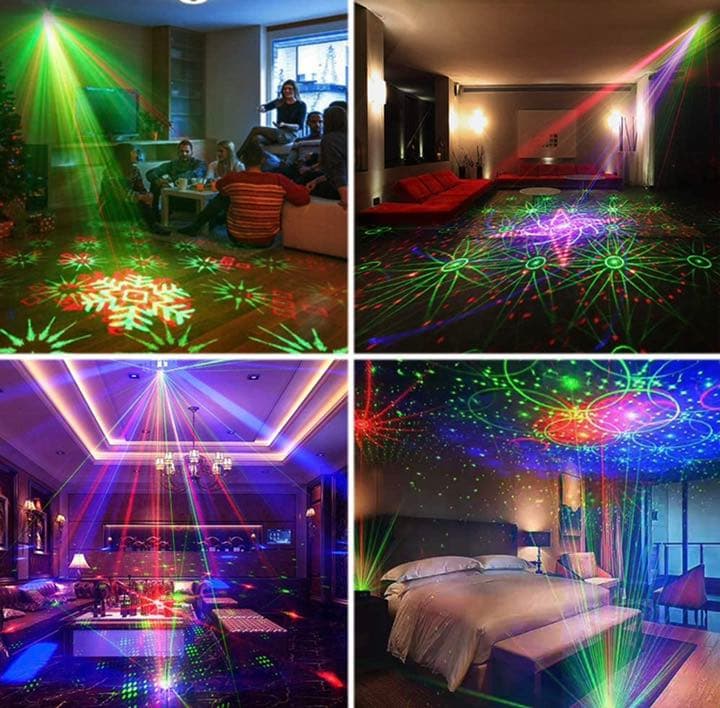 パーティーライトDJディスコライト、舞台照明、dj機器36パターンプロジェクター