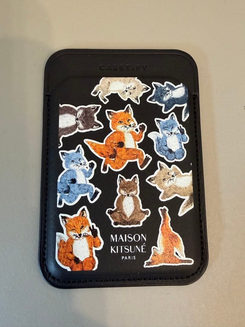スマホアクセサリー Maison Kitsune Fox Medley Snappy Wallet