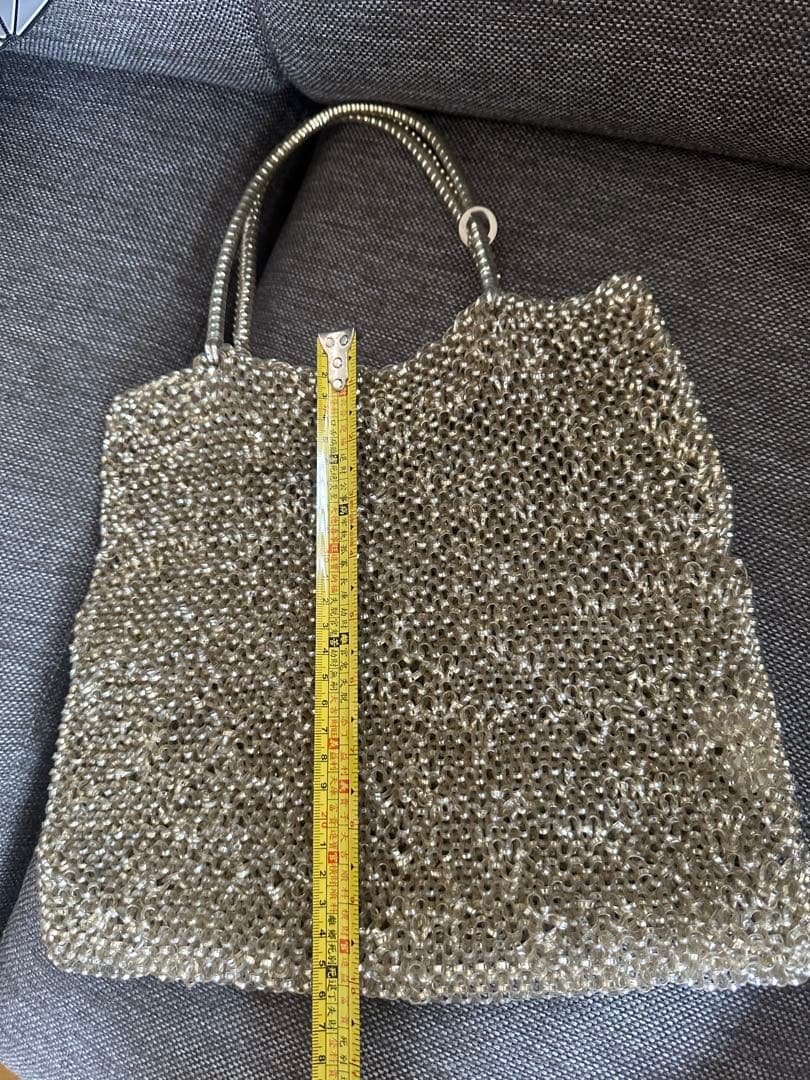 ANTEPRIMA ワイヤーバッグ　シルバー系　スクエア