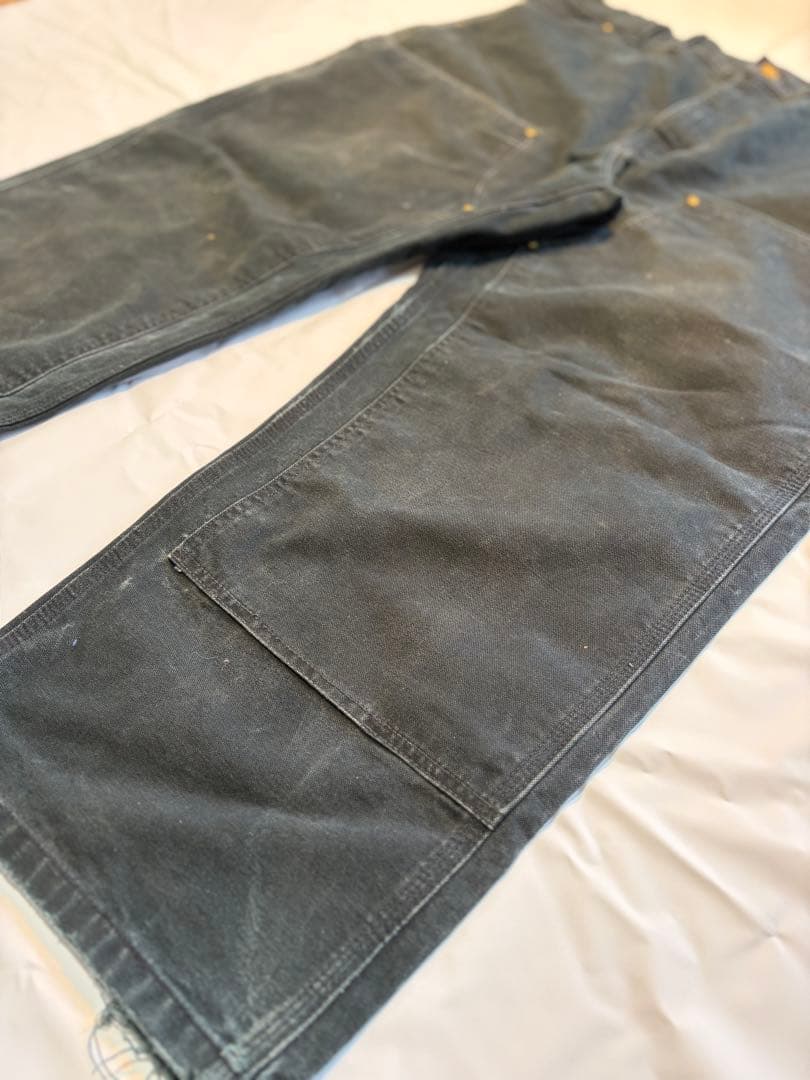 [W54cm] Carhartt - b01 ダブルニー BLK ビックサイズ￼