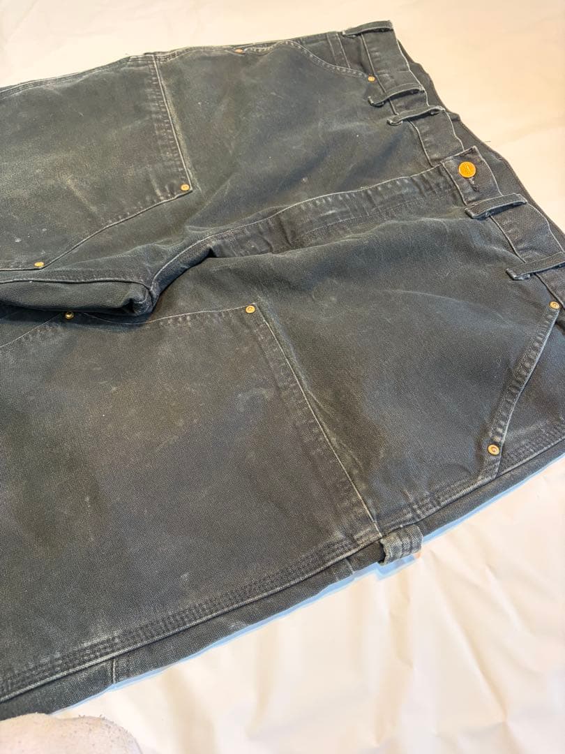 [W54cm] Carhartt - b01 ダブルニー BLK ビックサイズ￼