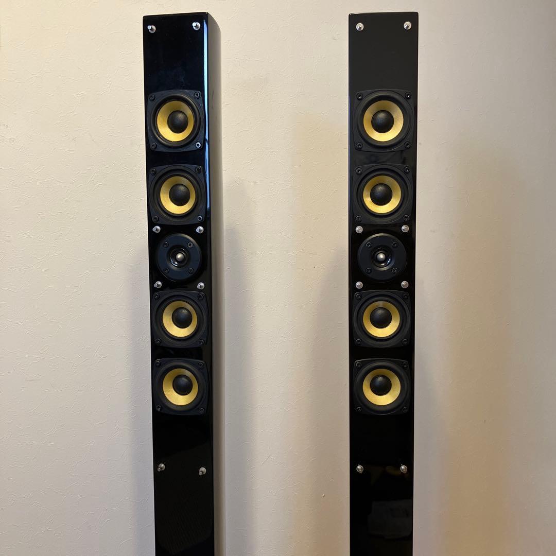 音出し確認済み‼️割と美品‼️DENONトールボーイ・ピアノブラック スピーカーペア