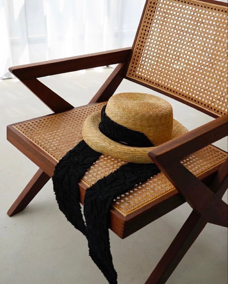 【新品未使用】CA4LA x Acka scarf strow hat