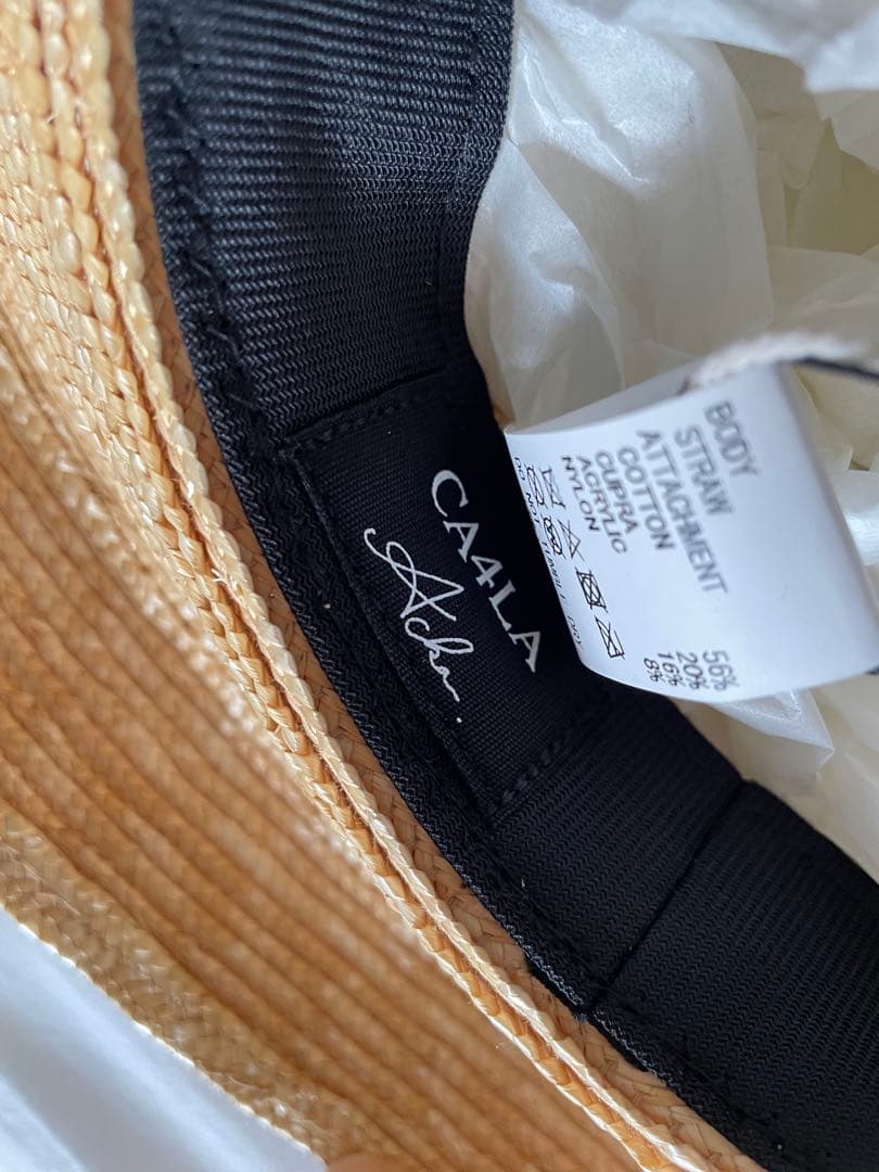 【新品未使用】CA4LA x Acka scarf strow hat