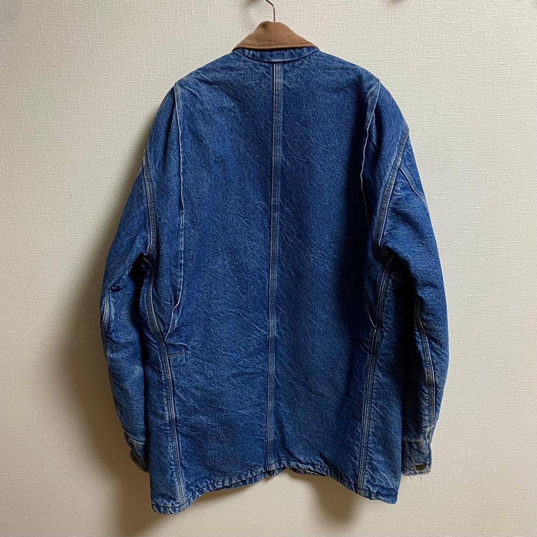 Sサイズ　USA製 カーハート カバーオール　チョアコート　インディゴ デニム