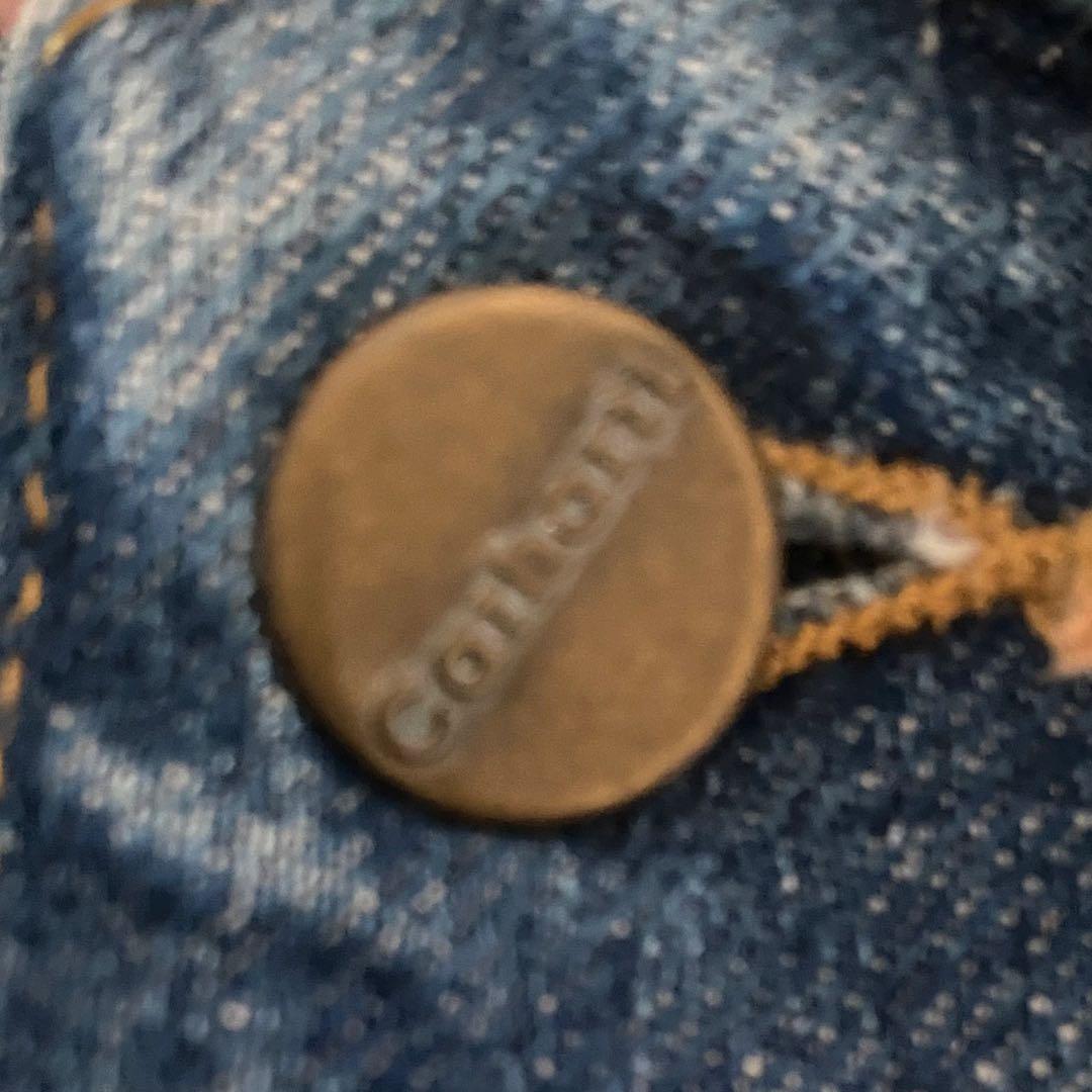 Sサイズ　USA製 カーハート カバーオール　チョアコート　インディゴ デニム