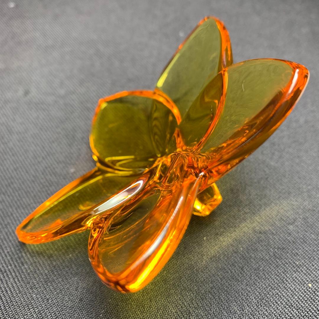 K858⭐︎バカラ クリスタル オーナメント ブルームコレクション オレンジ