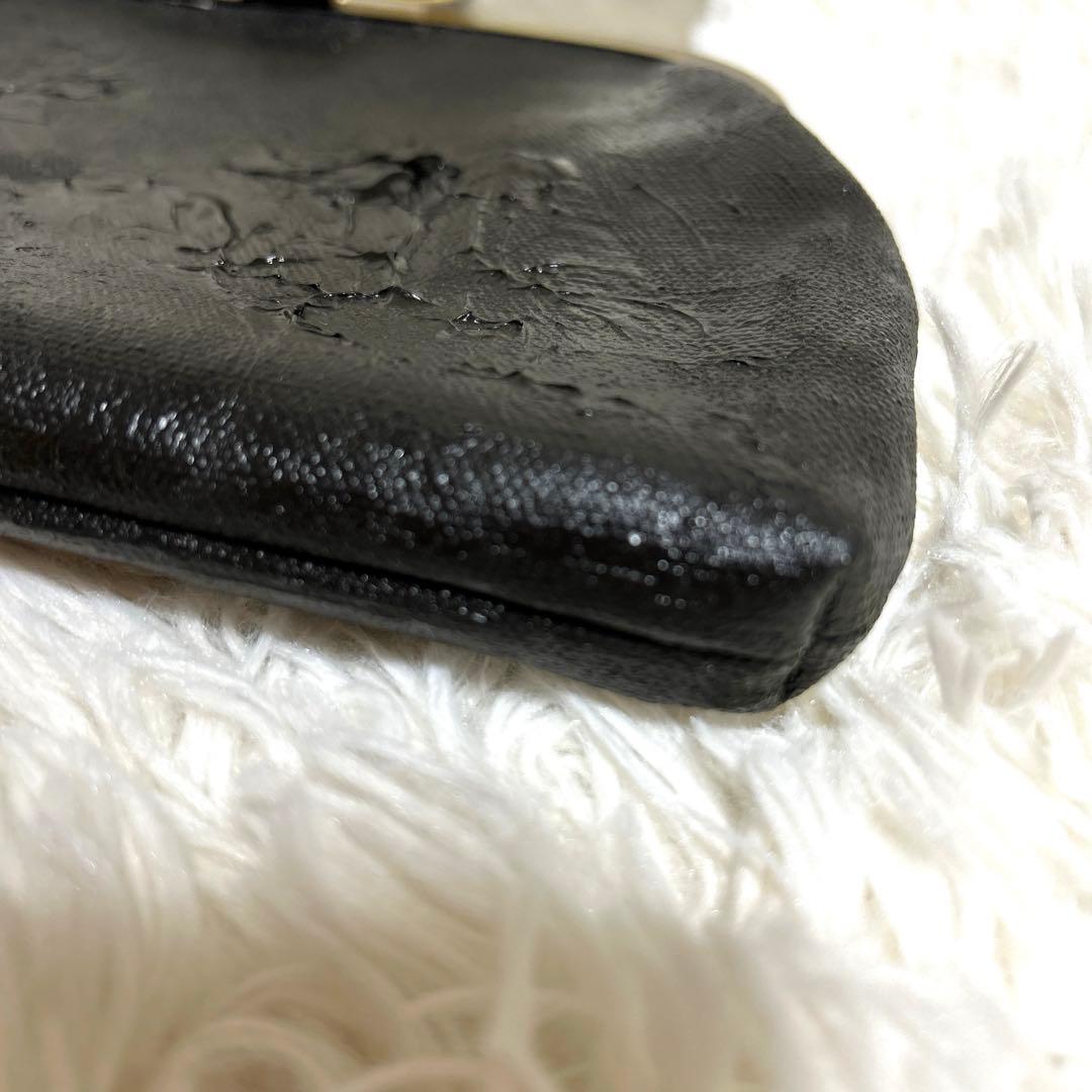 【fucica フシカ】がま口　GAMA KUROBENI 黒