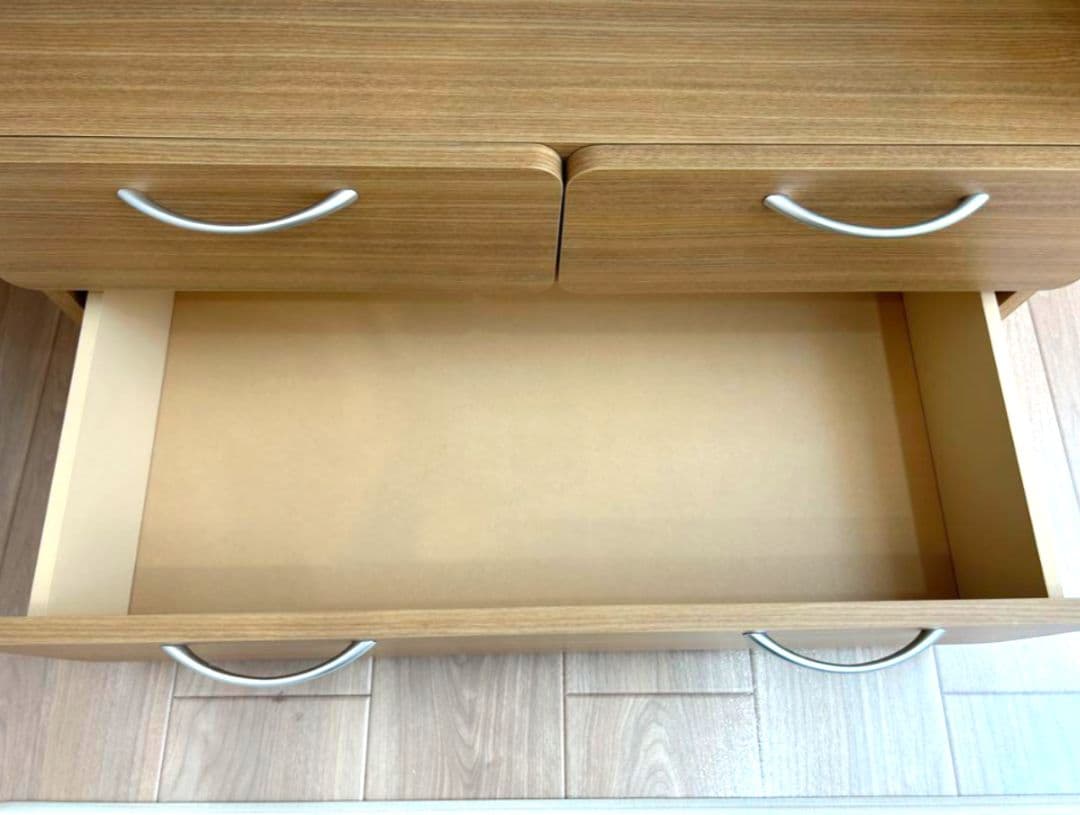 木製ハンガーラック 引き出し付き