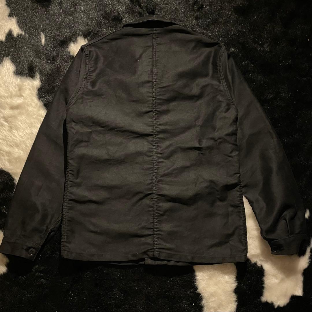 60s LE VETEMENT DE FORCE ブラックモールスキンジャケット