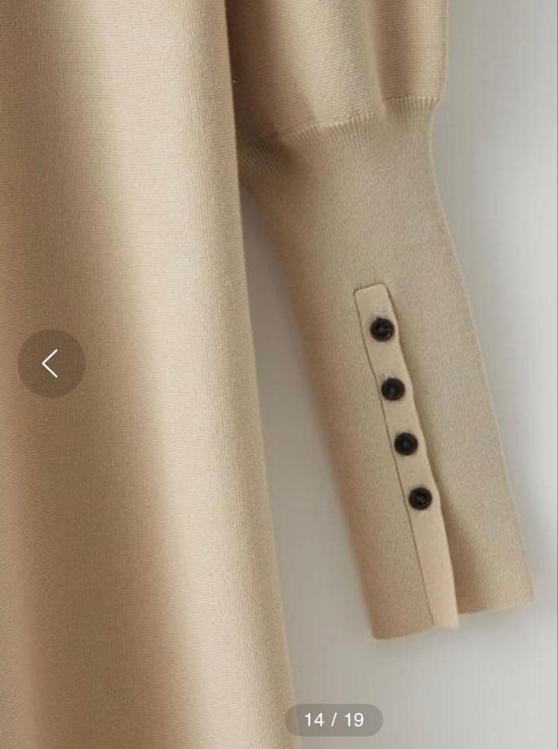 ◎新品タグ付◎エメルリファインズ◎クルーネック ミニ フレア ワンピース