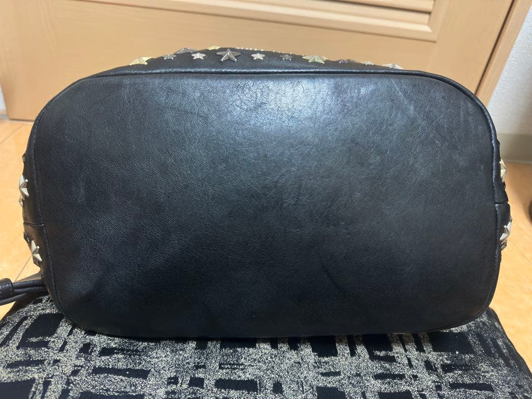 ジミーチュウ フィッツロイ リュック スタッズ レザー ブラック