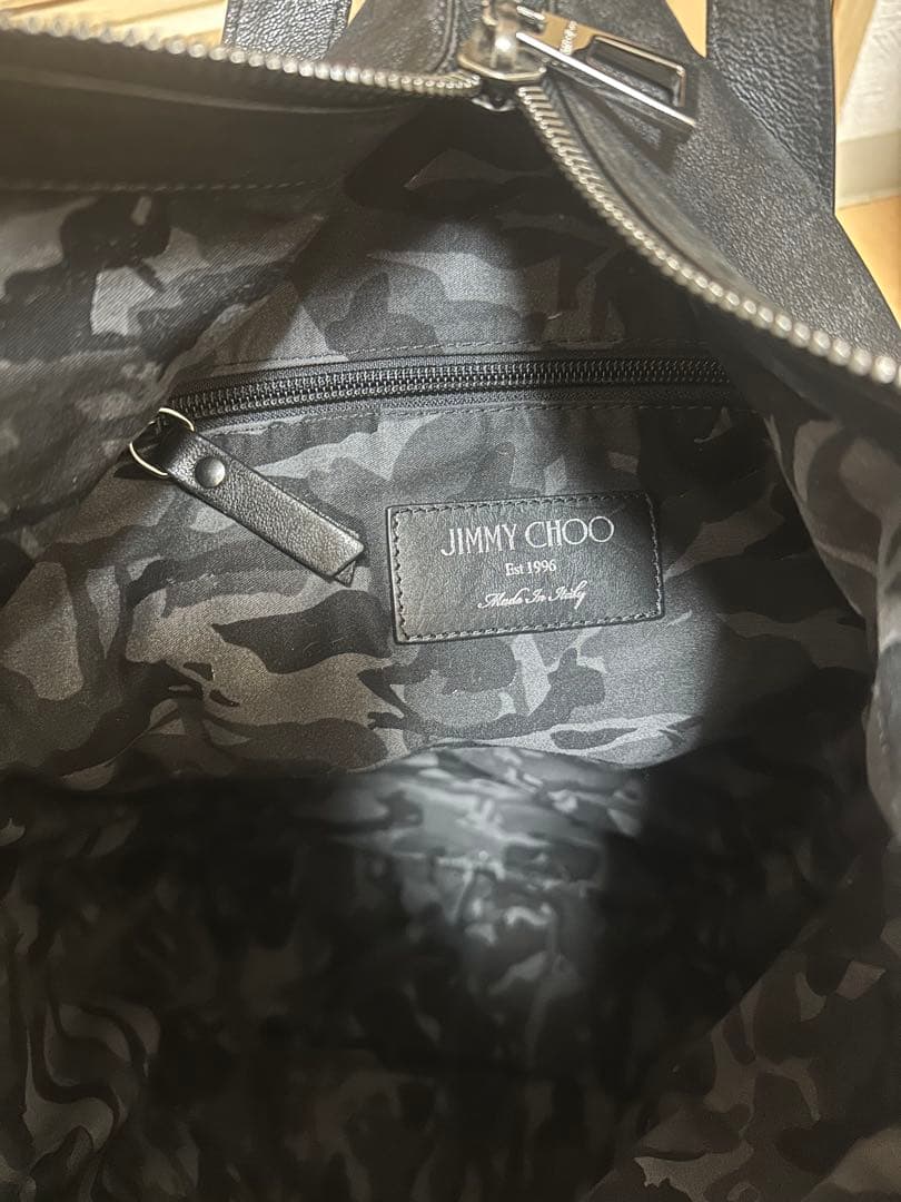 ジミーチュウ フィッツロイ リュック スタッズ レザー ブラック