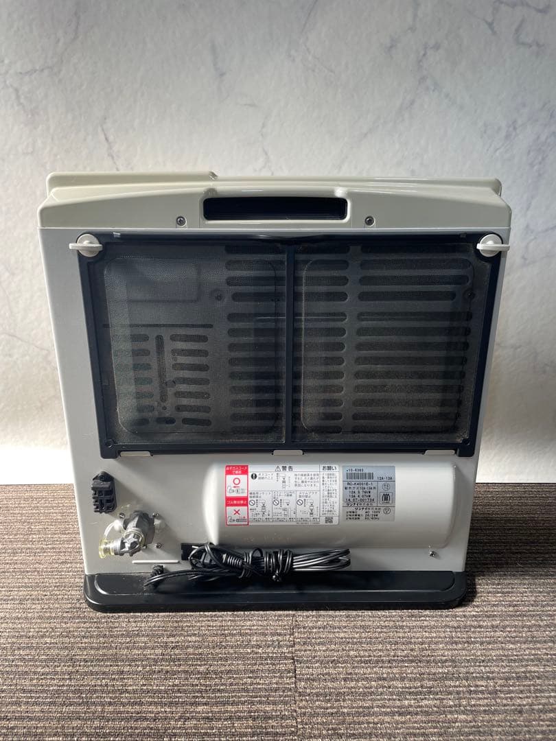 888 リンナイ 都市ガス用 ガスファンヒーター ガスコード付き 暖房器具