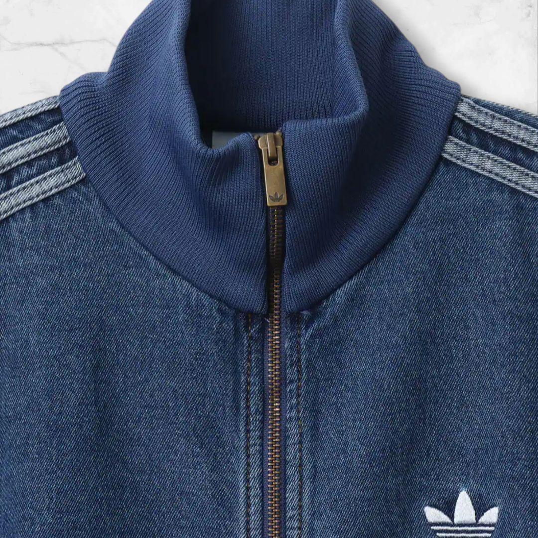 L アディダス adidas デニム トラック ジャケットファイアーバード