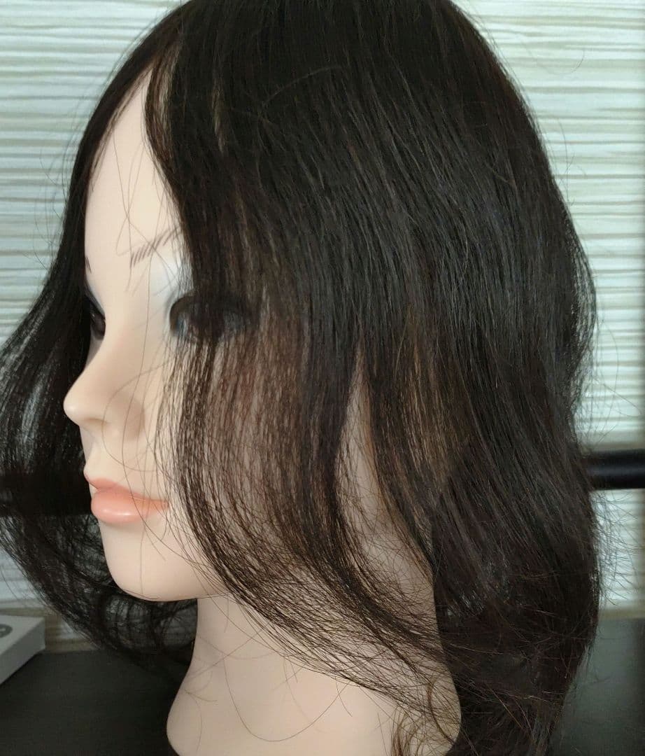 値下げしました！試着のみ！私元気　定価25000円　部分ウィッグ 人毛