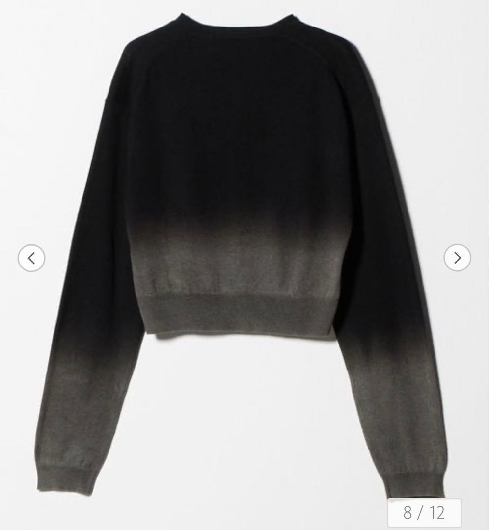 【完売】6 ROKUコットン ウール グラデーション ダイ カーディガン26SS