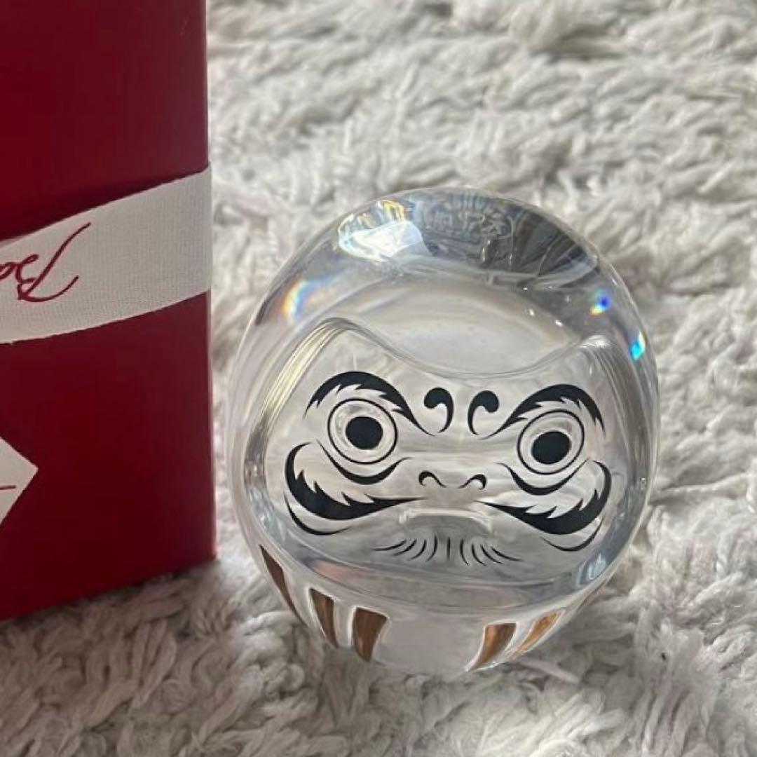Baccarat ダルマ クリスタル置物 バカラ ガラス インテリア 縁起物
