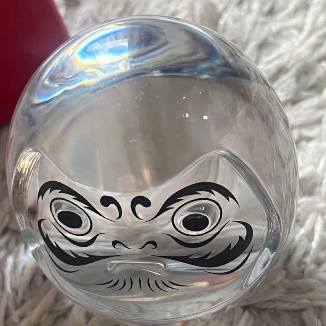 Baccarat ダルマ クリスタル置物 バカラ ガラス インテリア 縁起物