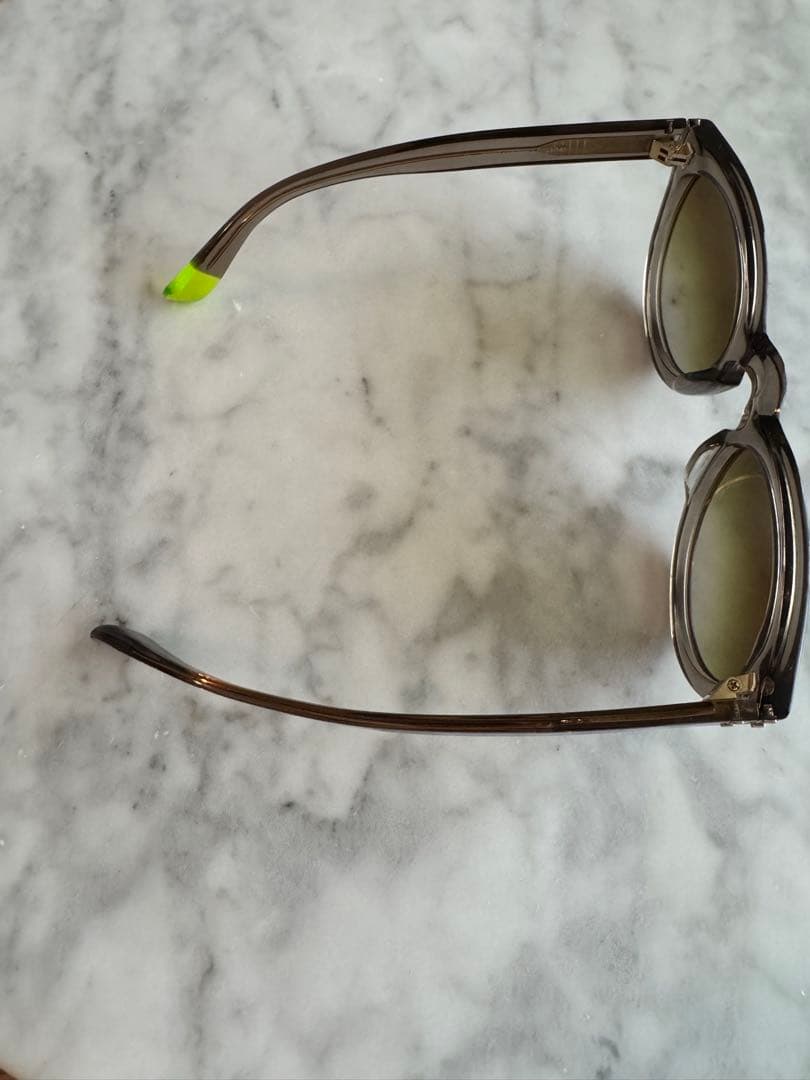 BLANC.. ブランB0007 クリアブラウン ラウンド型サングラス