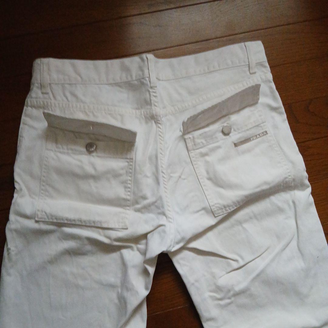 PRADA ホワイト ストレートデニム