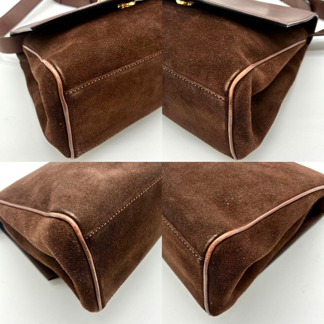 CELINE セリーヌ サークルロゴ ショルダーバッグ ヴィンテージ ブラウン