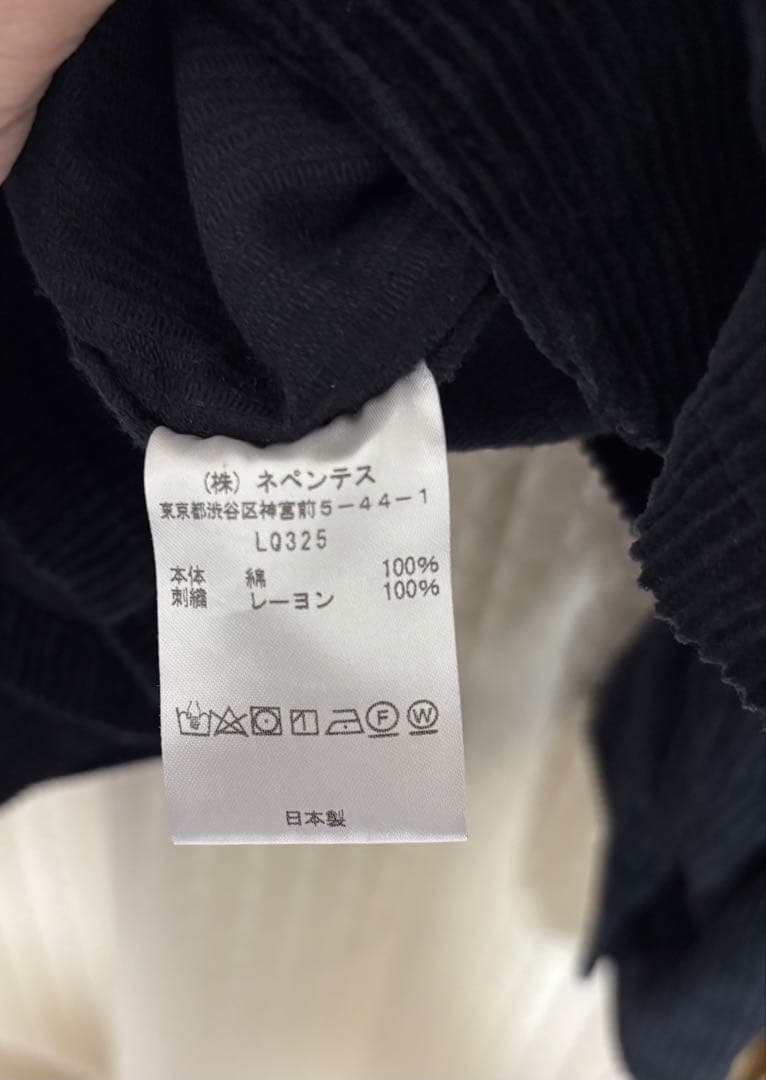 Needles × SMITH'S コーデュロイ ブラックカバーオール