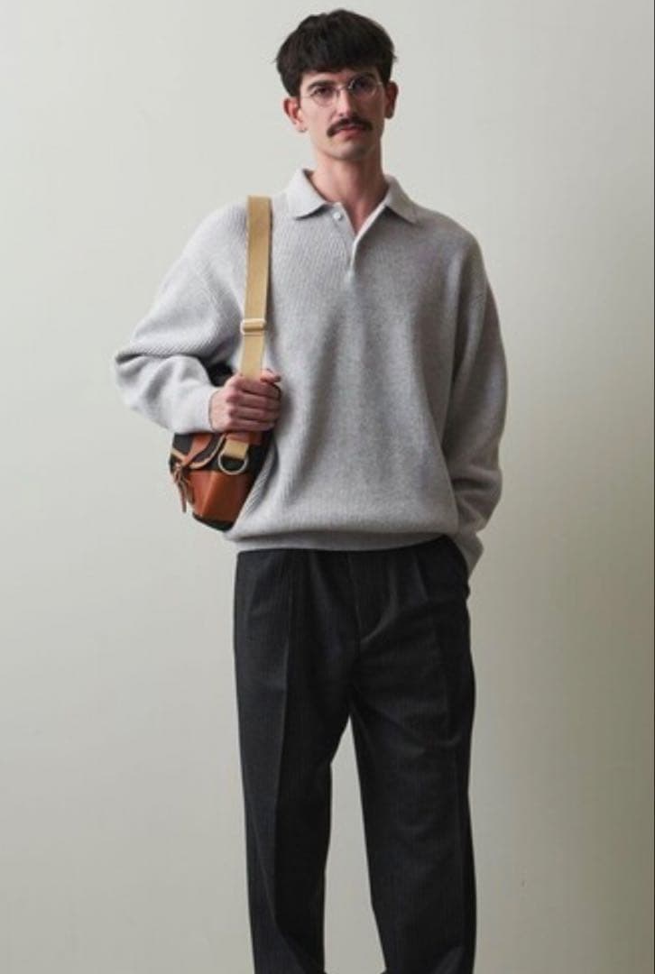 steven alan オーストラリアンラムズウール　ポロカラーニット