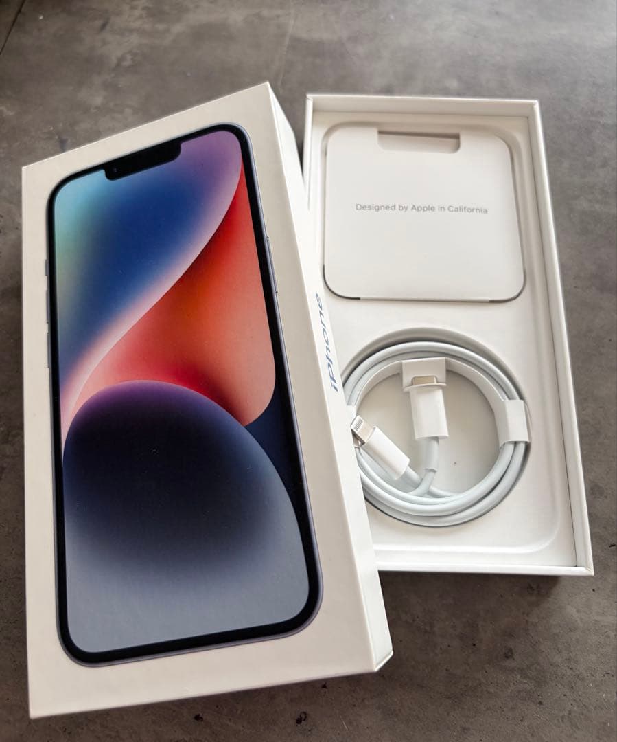 Apple iPhone 14 ブルー 本体 128G 箱あり