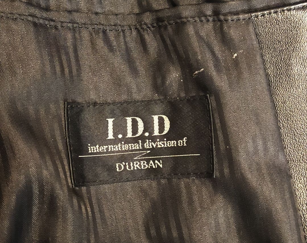 ダーバン I.D.D ラムレザーテーラードジャケット 黒 L 羊革ジャケット