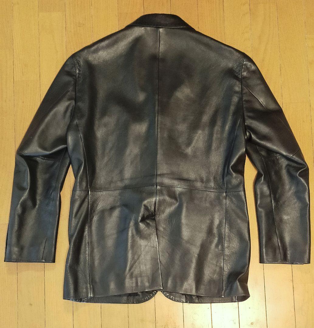 ダーバン I.D.D ラムレザーテーラードジャケット 黒 L 羊革ジャケット